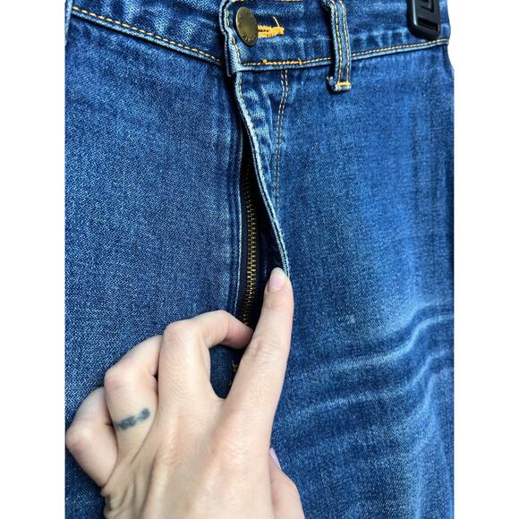 PENTIMENTO BRITTANIA Vintage 80s High‎ Waisted Straight Leg Jeans Women's 25x29 - Picture 4 of 13